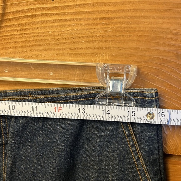 GUESS Originals Split Back Denim Skirt 30 maxi USA made event casual Vintage Y2K - Picture 2 of 11